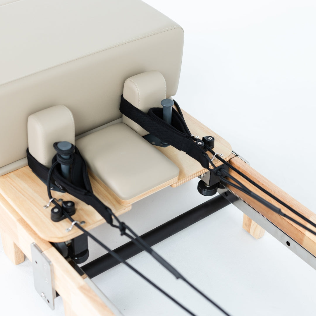 Foldable Oak Reformer Pilates Bed | Revive Bundle