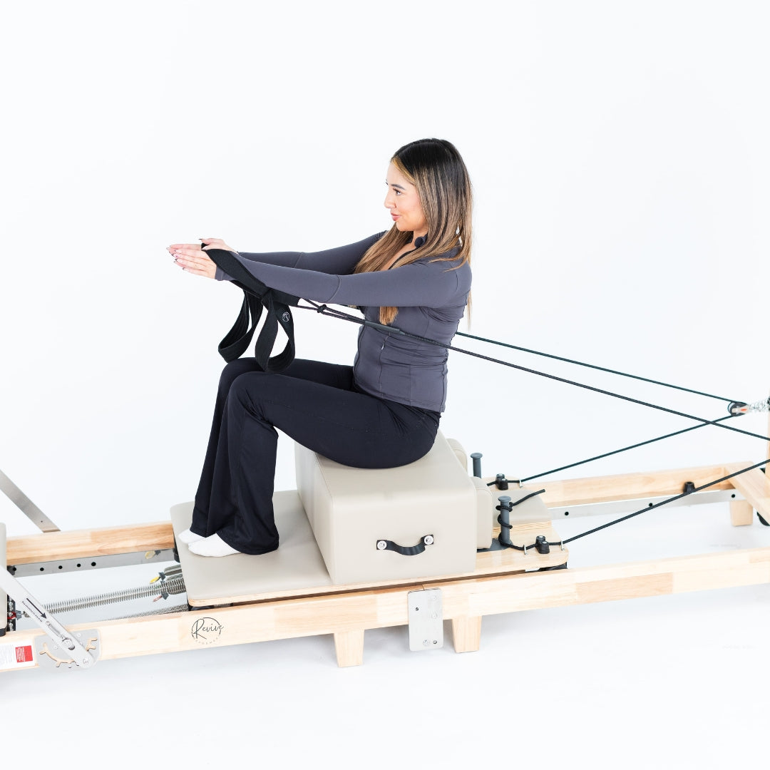 Foldable Oak Reformer Pilates Bed | Revive Bundle