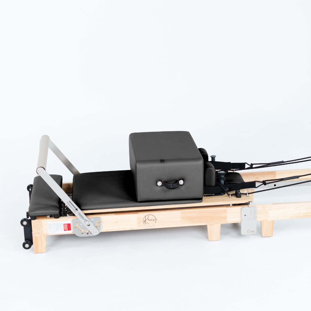 Foldable Oak Reformer Pilates Bed | Revive Bundle