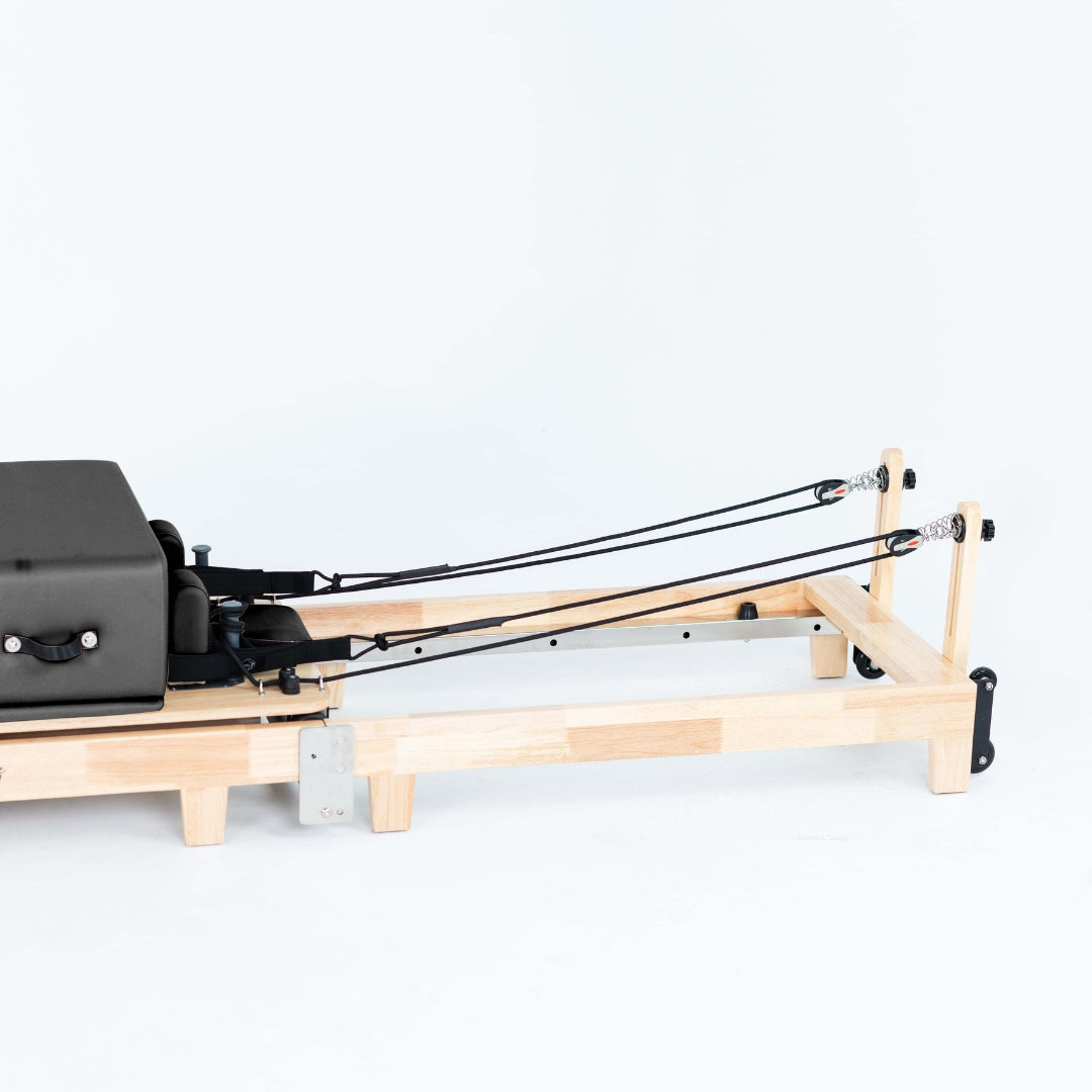 Foldable Oak Reformer Pilates Bed | Revive Bundle
