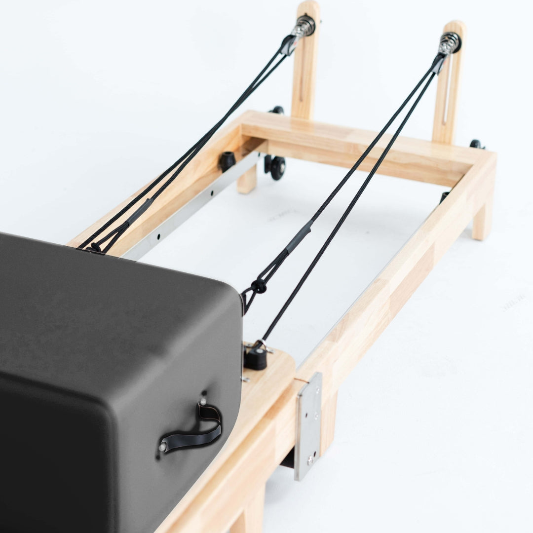 Foldable Oak Reformer Pilates Bed | Revive Bundle