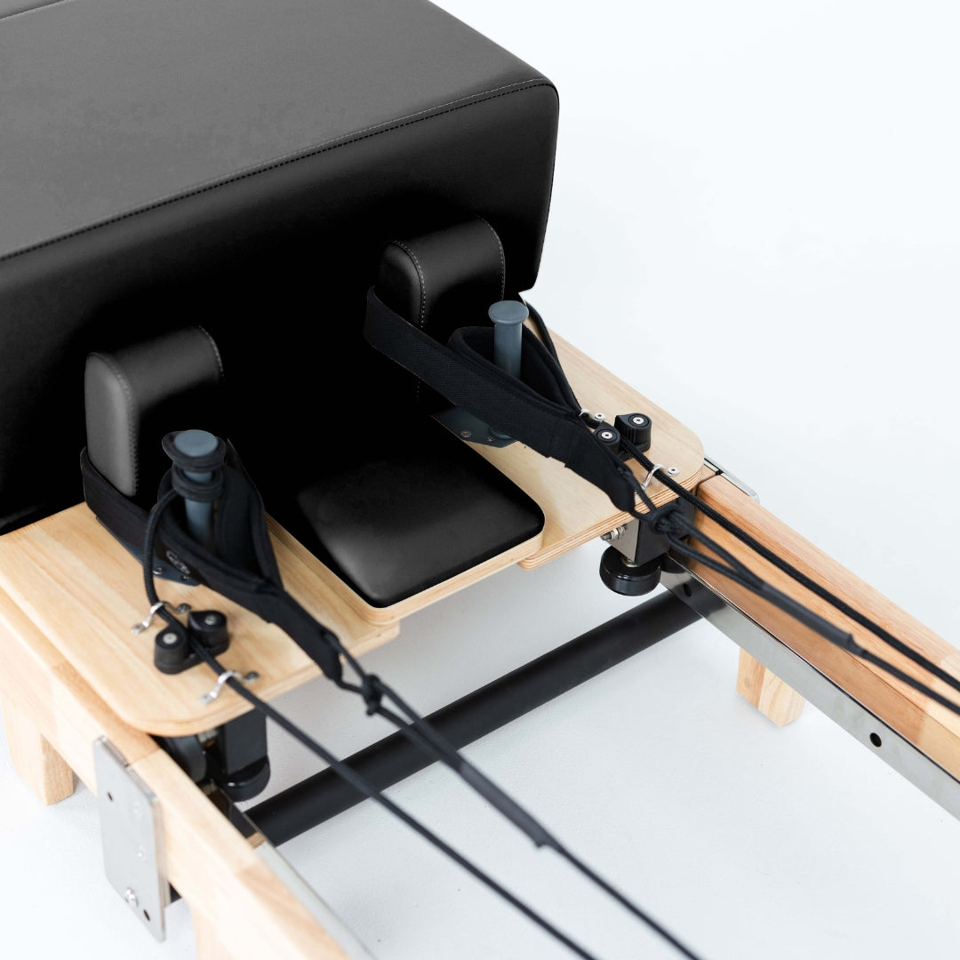 Foldable Oak Reformer Pilates Bed | Revive Bundle