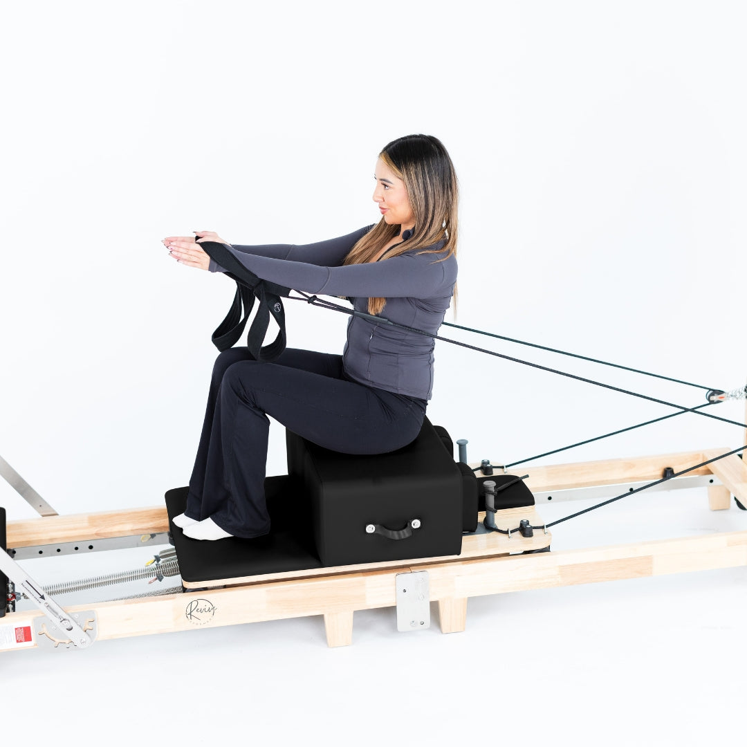 Foldable Oak Reformer Pilates Bed | Revive Bundle