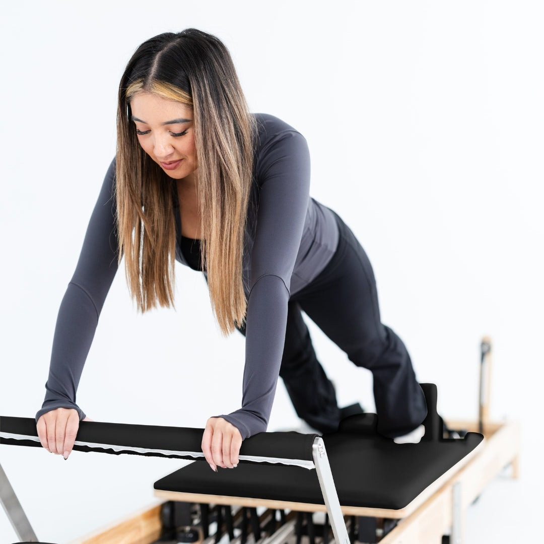 Foldable Oak Reformer Pilates Bed | Revive Bundle