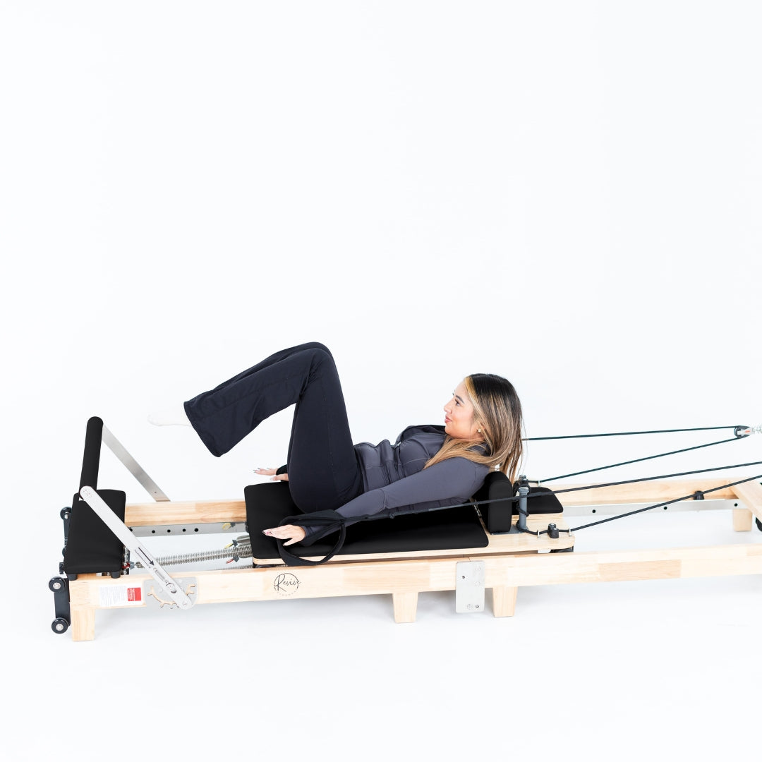 Foldable Oak Reformer Pilates Bed | Revive Bundle