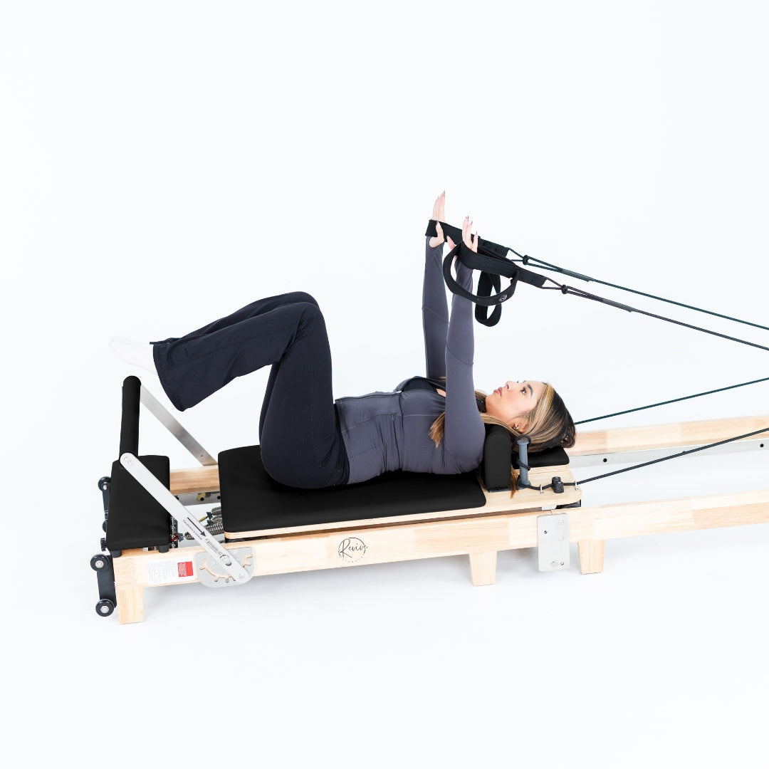 Foldable Oak Reformer Pilates Bed | Revive Bundle